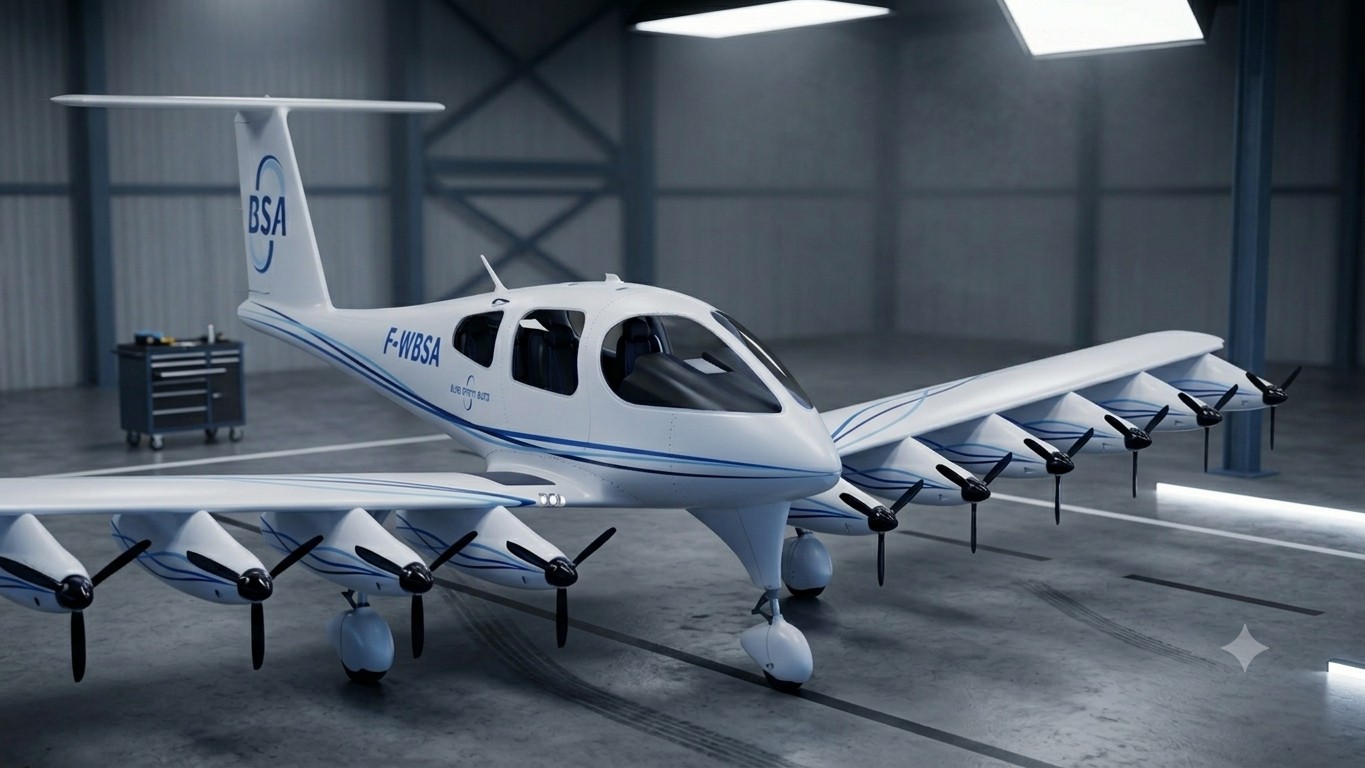 Dragonfly dans le hangar Blue Spirit Aero